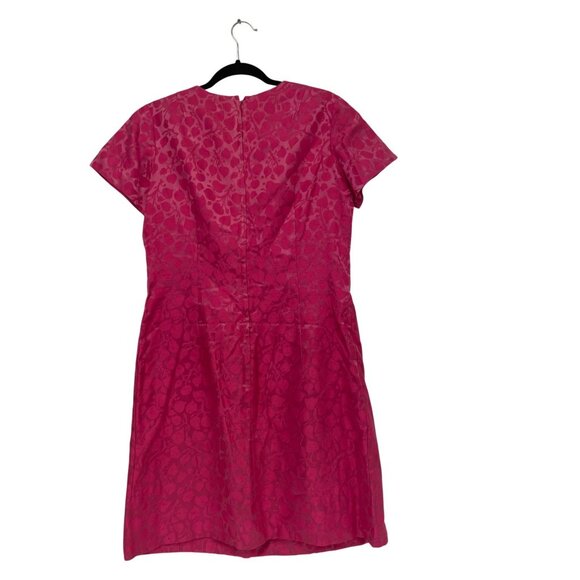 Vintage Alper Schwartz Womens Dress Jacket Set Small Pink Jacquard Cocktail 70s - Picture 6 of 15